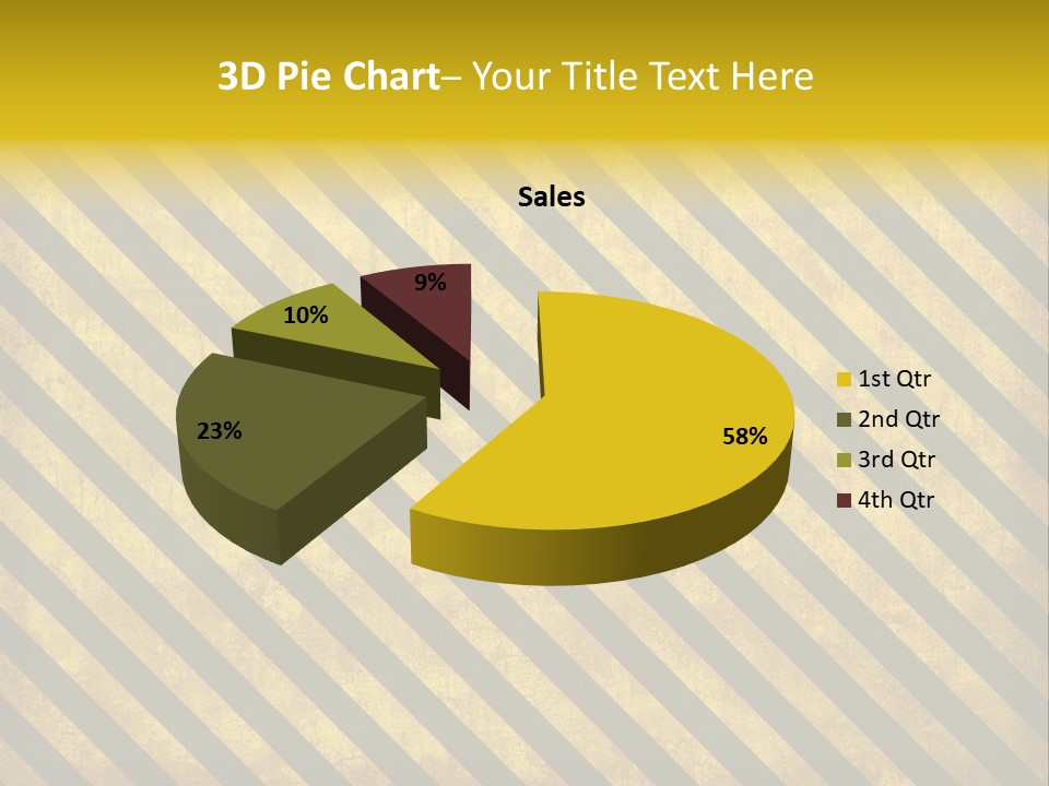 Hazard Stripes Texture That Tiles Seamlessly As A Pattern In Any Direction. PowerPoint Template