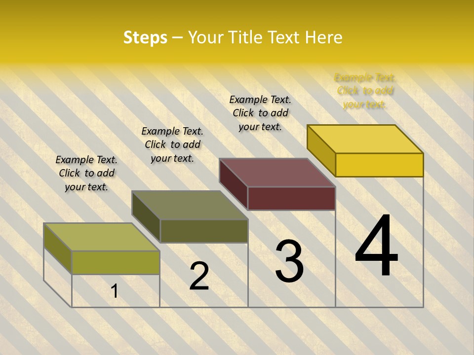 Hazard Stripes Texture That Tiles Seamlessly As A Pattern In Any Direction. PowerPoint Template