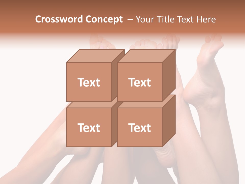 Beautiful Graceful Female Feet, Isolated On A White Background, Please See Some Of My Other Parts Of A Body Images PowerPoint Template