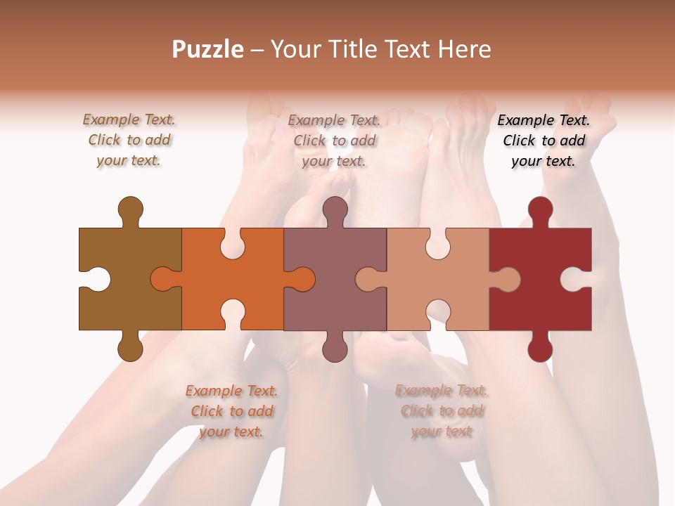 Beautiful Graceful Female Feet, Isolated On A White Background, Please See Some Of My Other Parts Of A Body Images PowerPoint Template