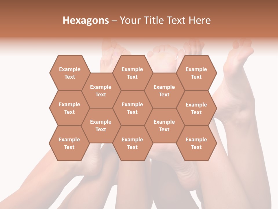 Beautiful Graceful Female Feet, Isolated On A White Background, Please See Some Of My Other Parts Of A Body Images PowerPoint Template