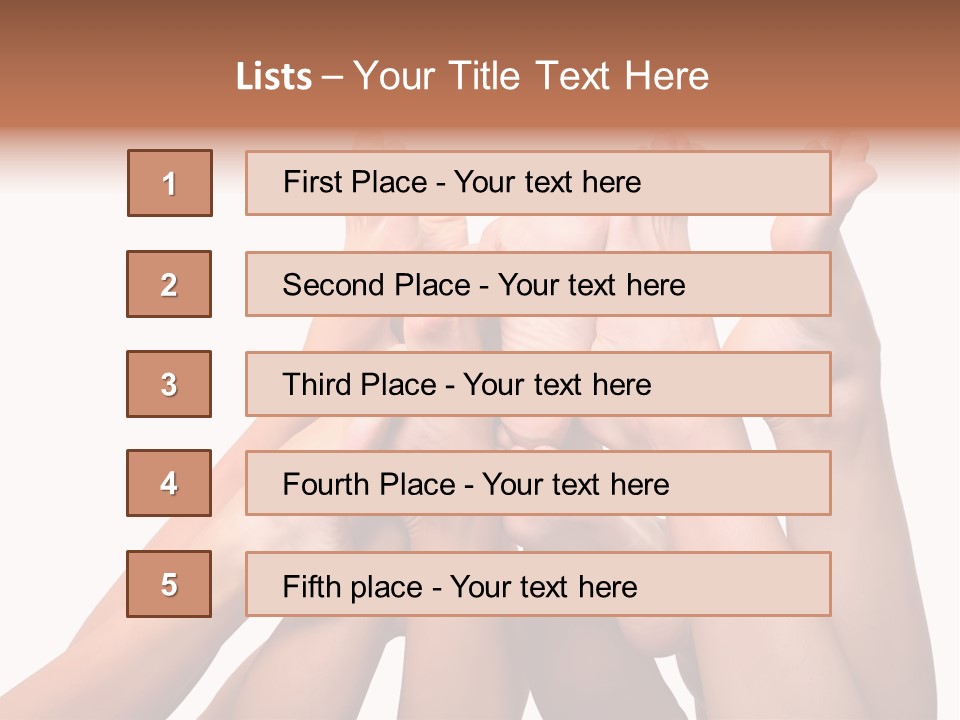 Beautiful Graceful Female Feet, Isolated On A White Background, Please See Some Of My Other Parts Of A Body Images PowerPoint Template