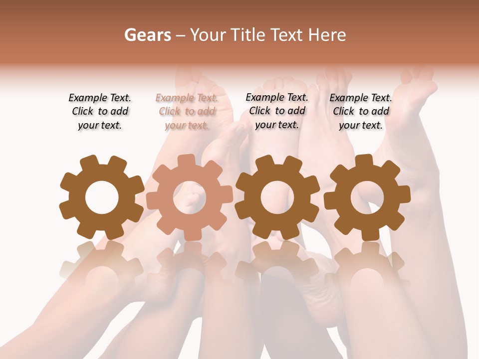 Beautiful Graceful Female Feet, Isolated On A White Background, Please See Some Of My Other Parts Of A Body Images PowerPoint Template