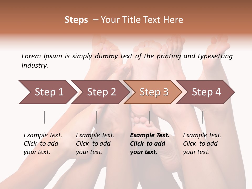 Beautiful Graceful Female Feet, Isolated On A White Background, Please See Some Of My Other Parts Of A Body Images PowerPoint Template