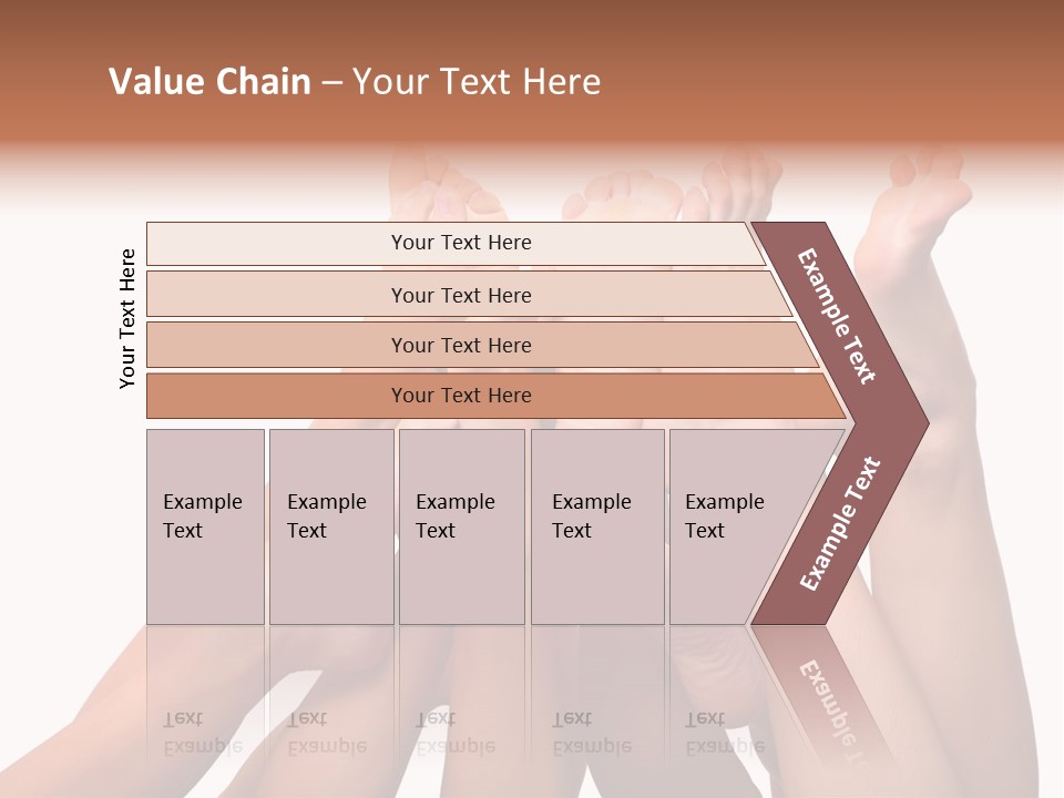 Beautiful Graceful Female Feet, Isolated On A White Background, Please See Some Of My Other Parts Of A Body Images PowerPoint Template