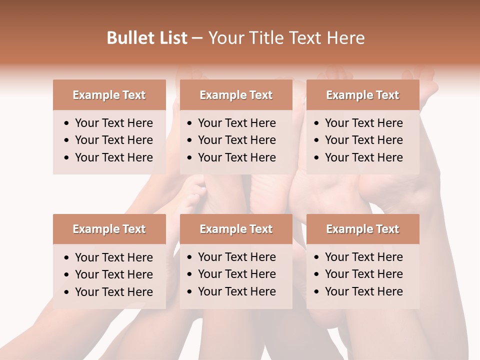 Beautiful Graceful Female Feet, Isolated On A White Background, Please See Some Of My Other Parts Of A Body Images PowerPoint Template