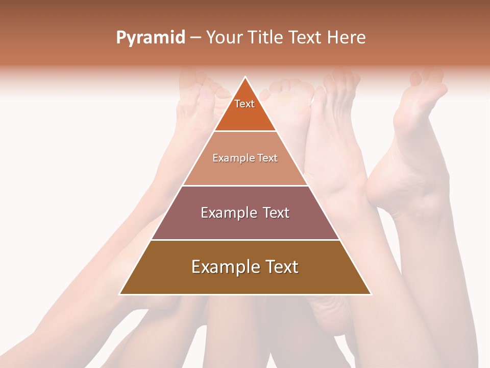 Beautiful Graceful Female Feet, Isolated On A White Background, Please See Some Of My Other Parts Of A Body Images PowerPoint Template