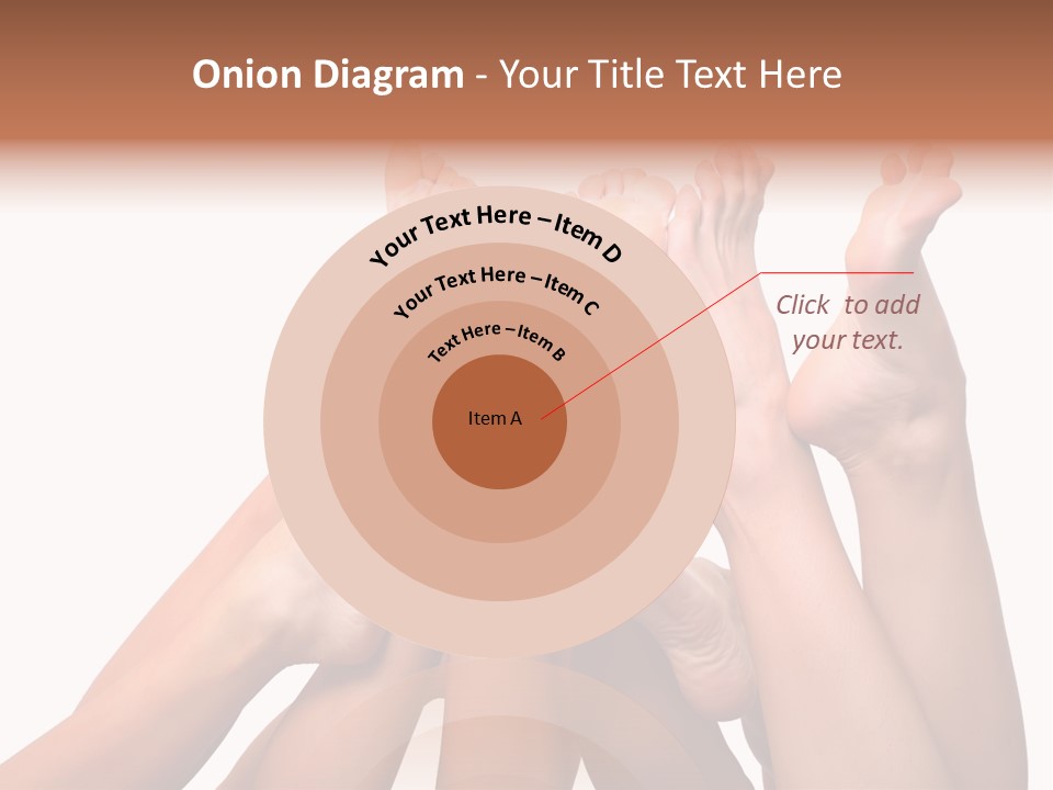 Beautiful Graceful Female Feet, Isolated On A White Background, Please See Some Of My Other Parts Of A Body Images PowerPoint Template