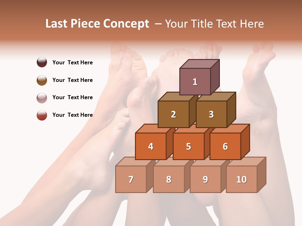 Beautiful Graceful Female Feet, Isolated On A White Background, Please See Some Of My Other Parts Of A Body Images PowerPoint Template