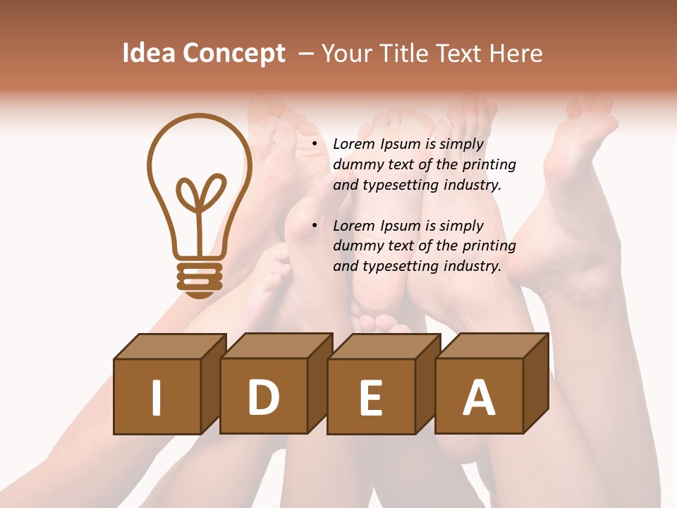 Beautiful Graceful Female Feet, Isolated On A White Background, Please See Some Of My Other Parts Of A Body Images PowerPoint Template