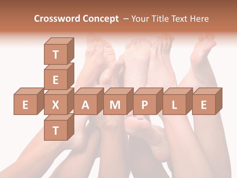 Beautiful Graceful Female Feet, Isolated On A White Background, Please See Some Of My Other Parts Of A Body Images PowerPoint Template