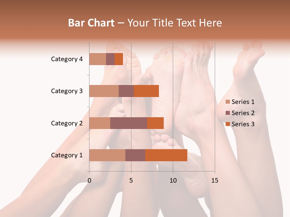 Beautiful Graceful Female Feet, Isolated On A White Background, Please See Some Of My Other Parts Of A Body Images PowerPoint Template