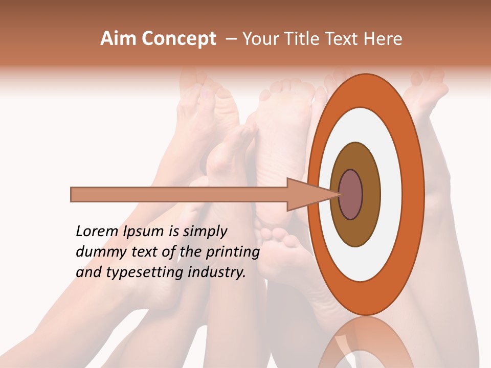 Beautiful Graceful Female Feet, Isolated On A White Background, Please See Some Of My Other Parts Of A Body Images PowerPoint Template