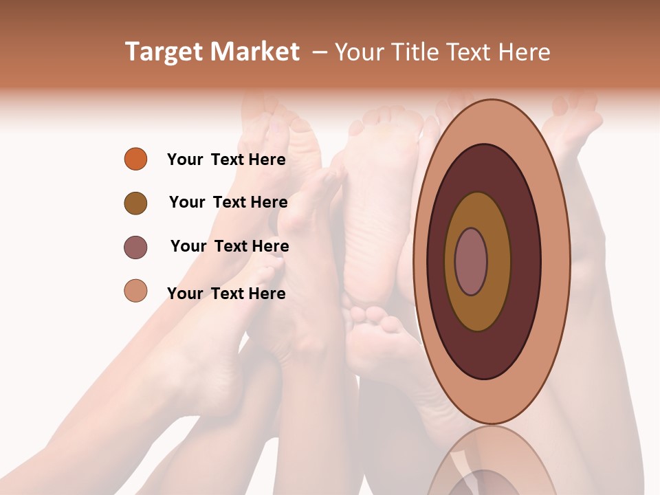 Beautiful Graceful Female Feet, Isolated On A White Background, Please See Some Of My Other Parts Of A Body Images PowerPoint Template