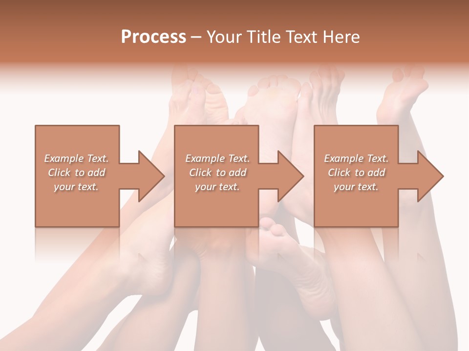 Beautiful Graceful Female Feet, Isolated On A White Background, Please See Some Of My Other Parts Of A Body Images PowerPoint Template