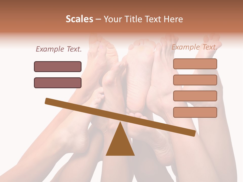 Beautiful Graceful Female Feet, Isolated On A White Background, Please See Some Of My Other Parts Of A Body Images PowerPoint Template