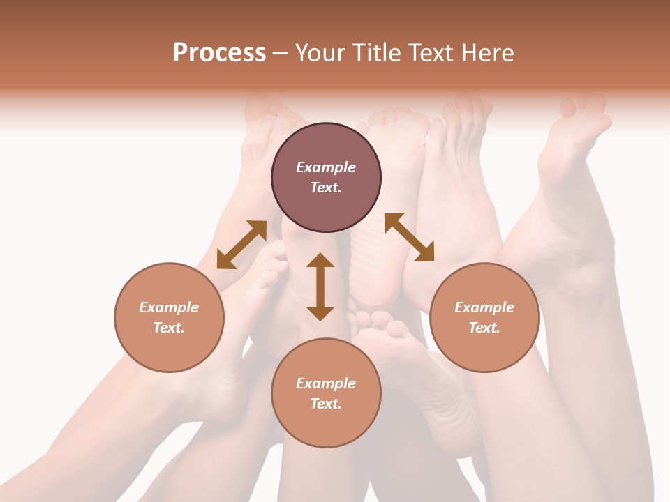 Beautiful Graceful Female Feet, Isolated On A White Background, Please See Some Of My Other Parts Of A Body Images PowerPoint Template