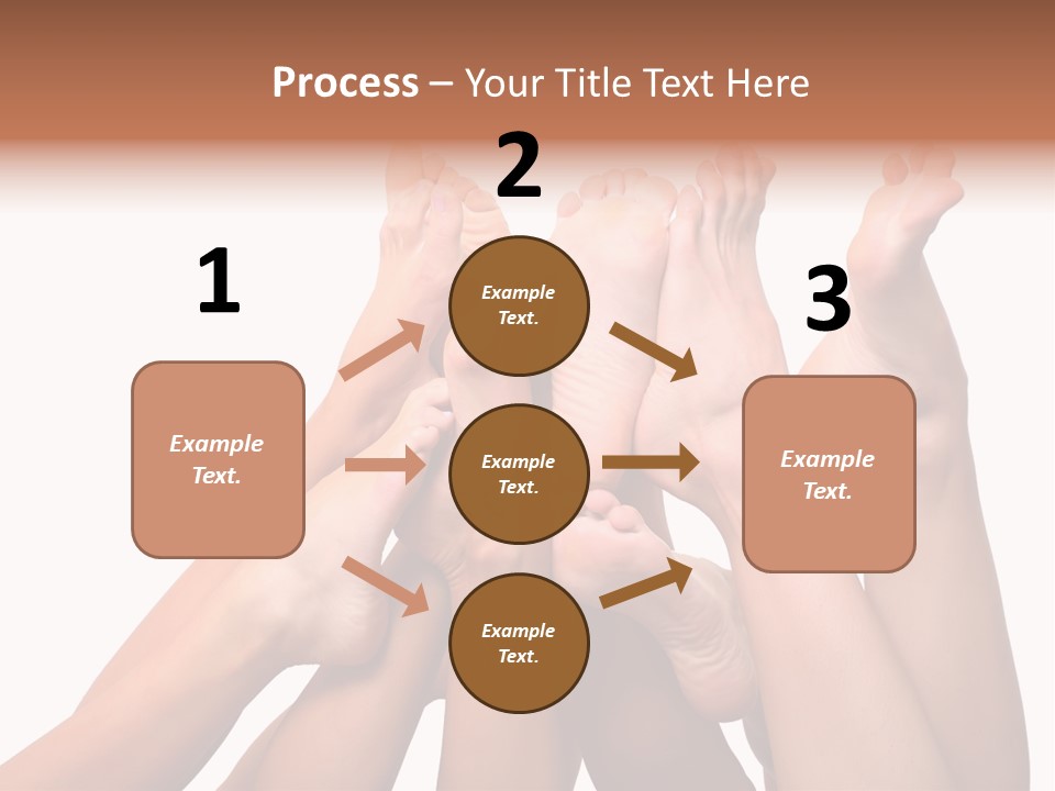 Beautiful Graceful Female Feet, Isolated On A White Background, Please See Some Of My Other Parts Of A Body Images PowerPoint Template