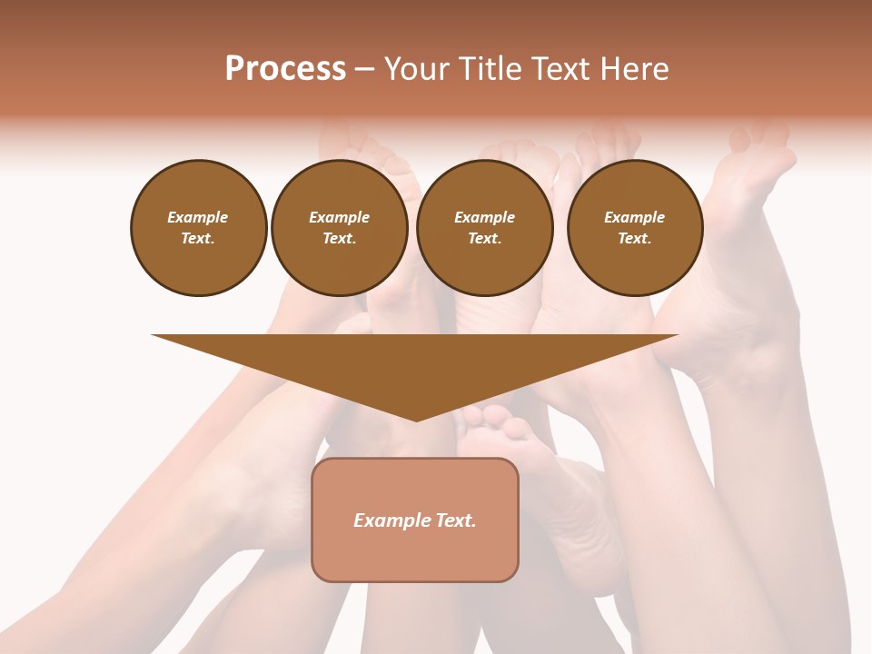 Beautiful Graceful Female Feet, Isolated On A White Background, Please See Some Of My Other Parts Of A Body Images PowerPoint Template