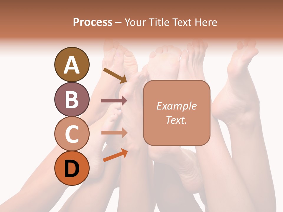 Beautiful Graceful Female Feet, Isolated On A White Background, Please See Some Of My Other Parts Of A Body Images PowerPoint Template