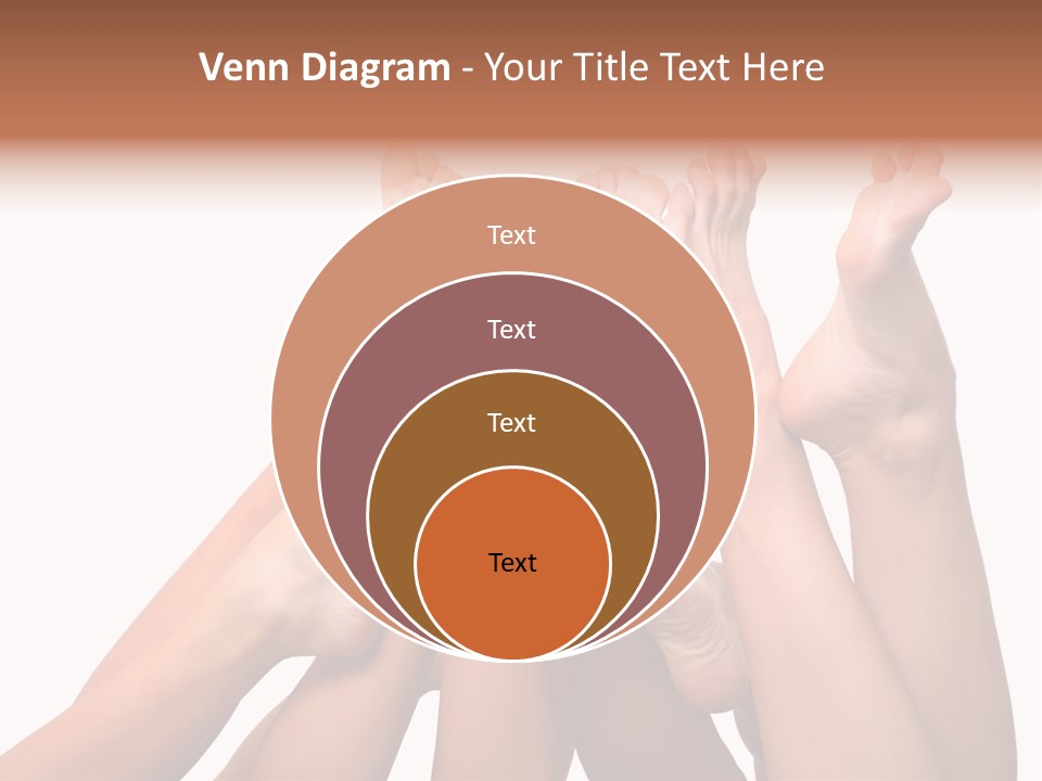 Beautiful Graceful Female Feet, Isolated On A White Background, Please See Some Of My Other Parts Of A Body Images PowerPoint Template