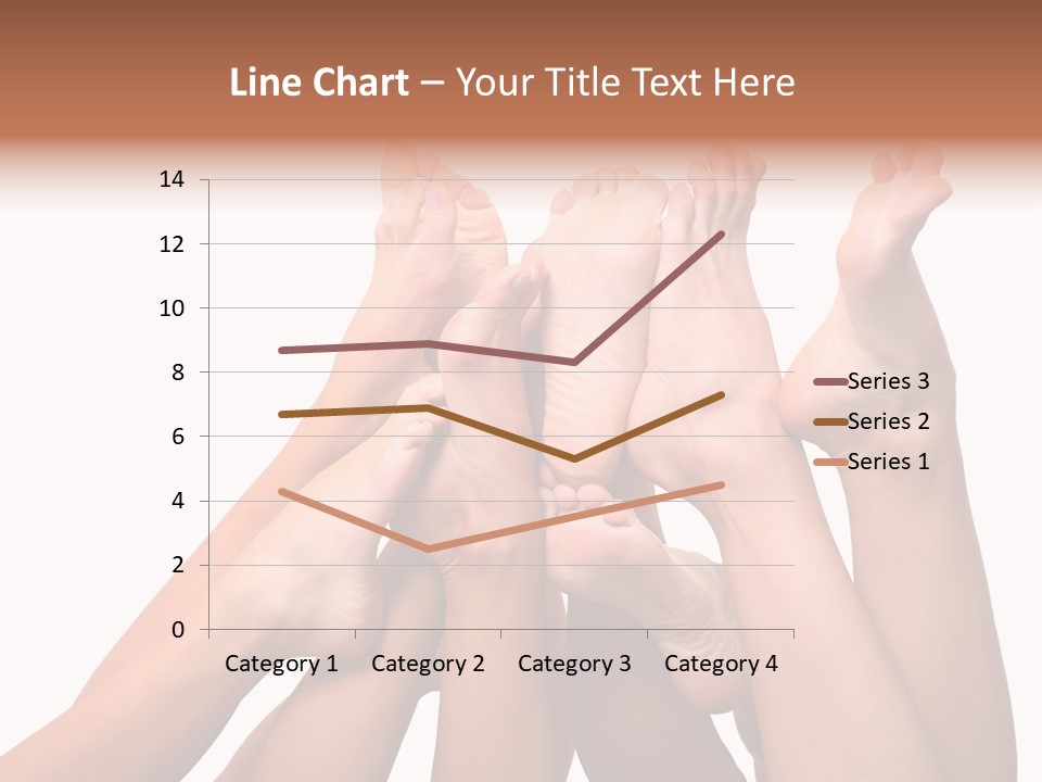 Beautiful Graceful Female Feet, Isolated On A White Background, Please See Some Of My Other Parts Of A Body Images PowerPoint Template