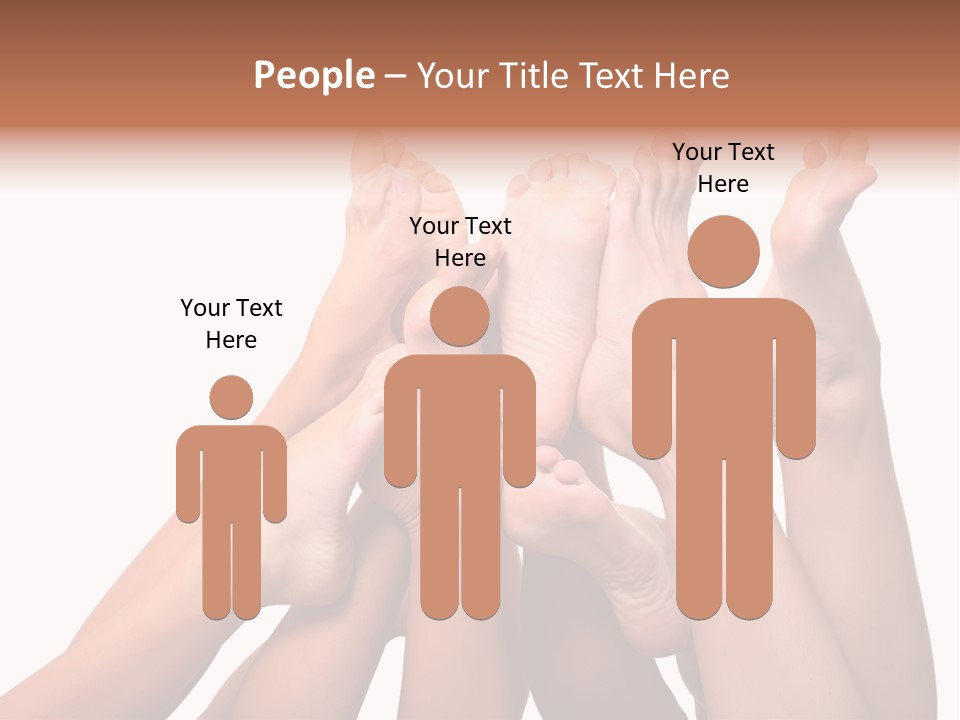 Beautiful Graceful Female Feet, Isolated On A White Background, Please See Some Of My Other Parts Of A Body Images PowerPoint Template