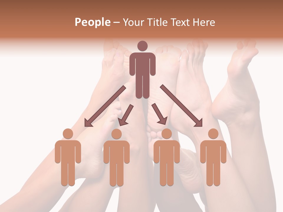 Beautiful Graceful Female Feet, Isolated On A White Background, Please See Some Of My Other Parts Of A Body Images PowerPoint Template