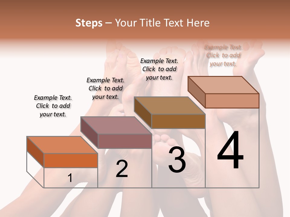 Beautiful Graceful Female Feet, Isolated On A White Background, Please See Some Of My Other Parts Of A Body Images PowerPoint Template