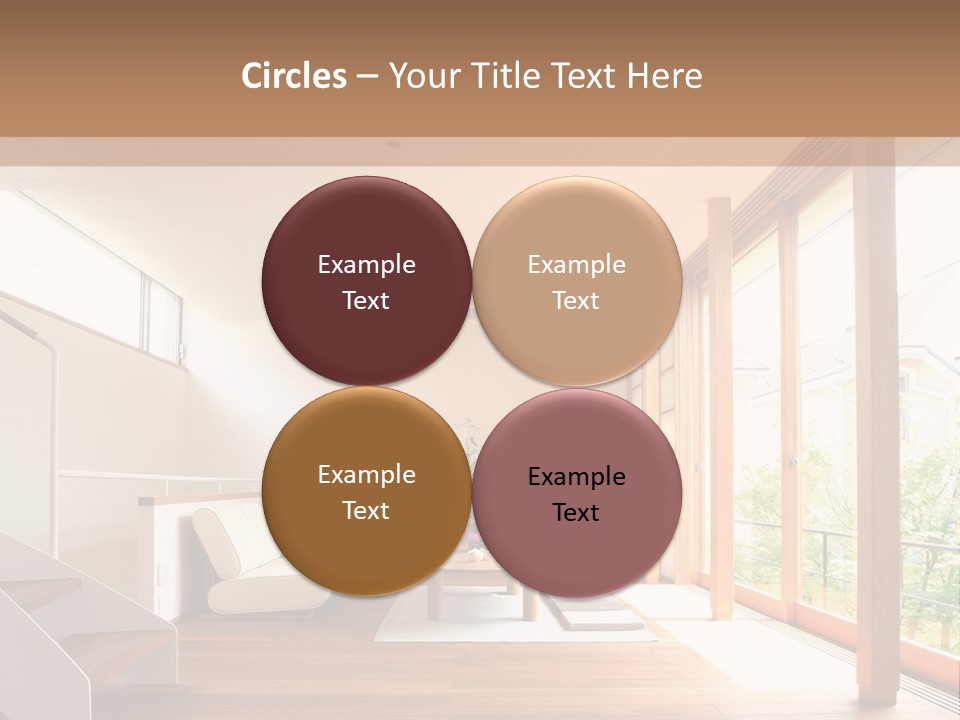 A Living Room Filled With Furniture And A Flat Screen Tv PowerPoint Template