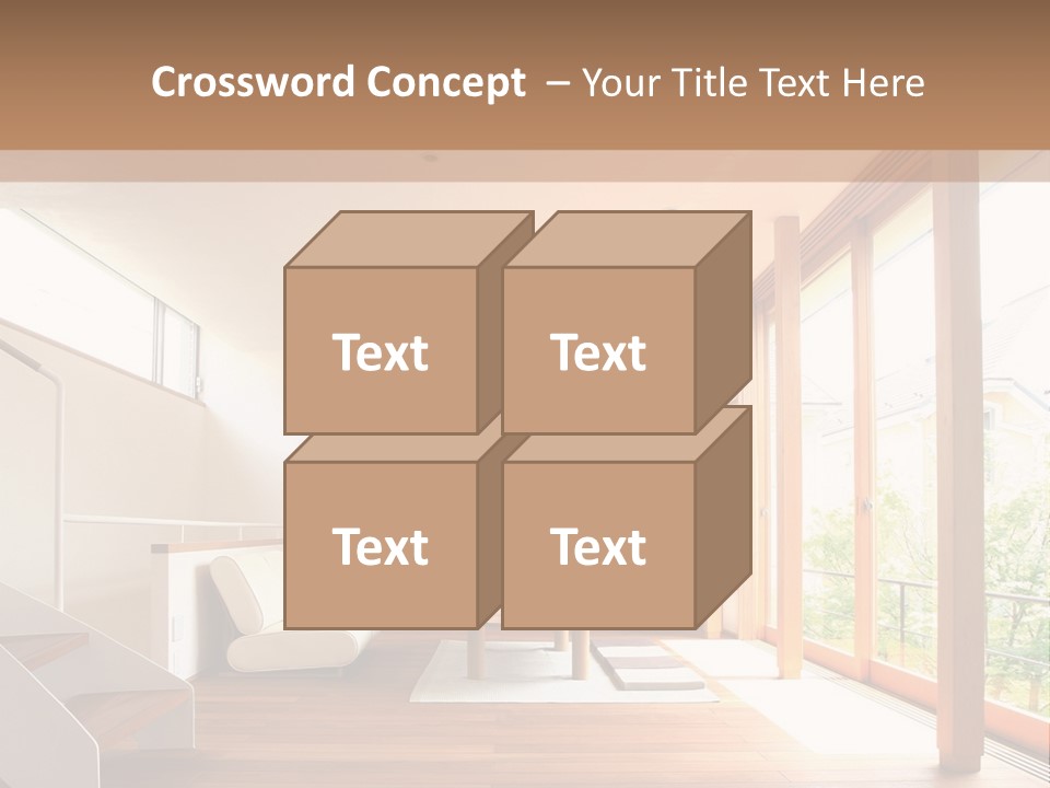 A Living Room Filled With Furniture And A Flat Screen Tv PowerPoint Template