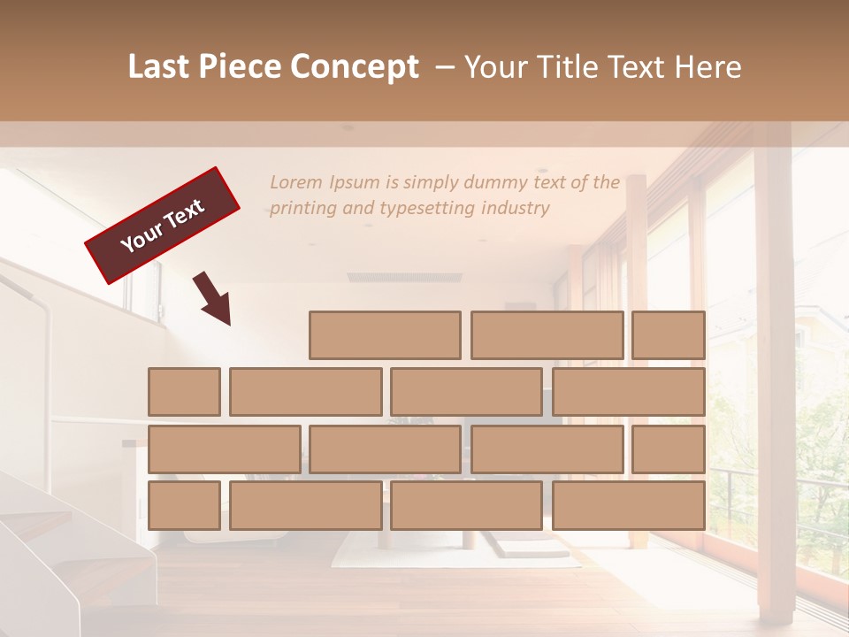 A Living Room Filled With Furniture And A Flat Screen Tv PowerPoint Template