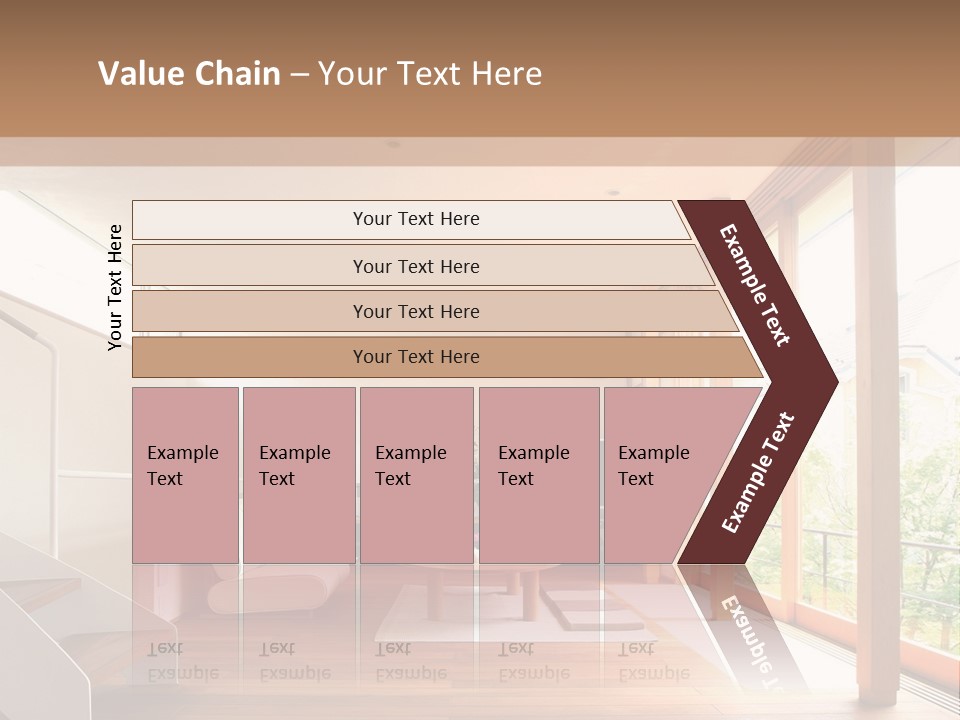 A Living Room Filled With Furniture And A Flat Screen Tv PowerPoint Template