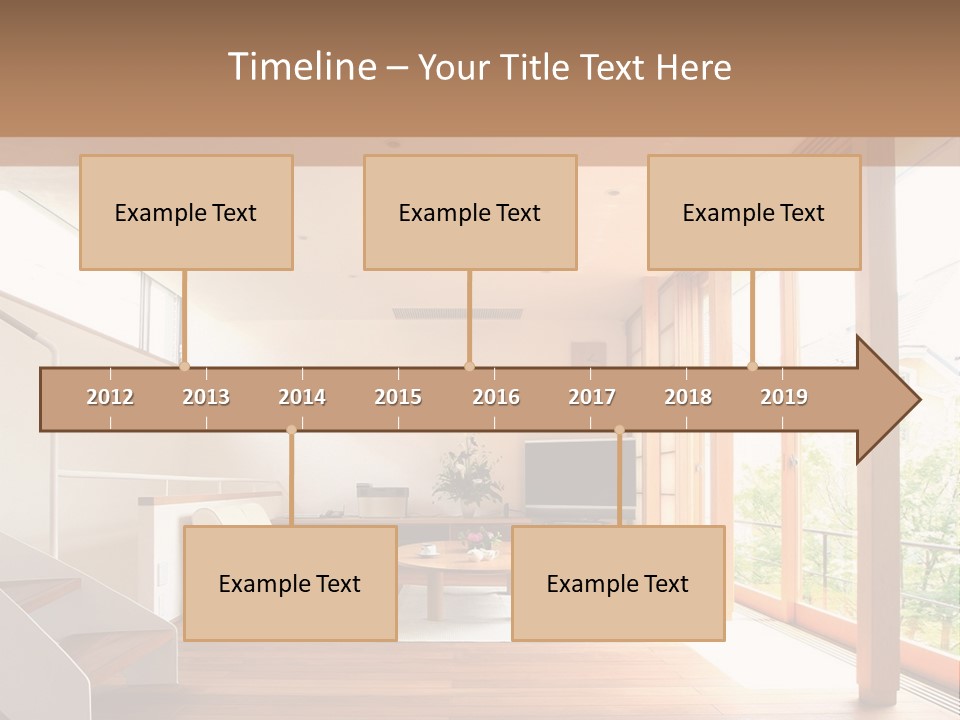 A Living Room Filled With Furniture And A Flat Screen Tv PowerPoint Template