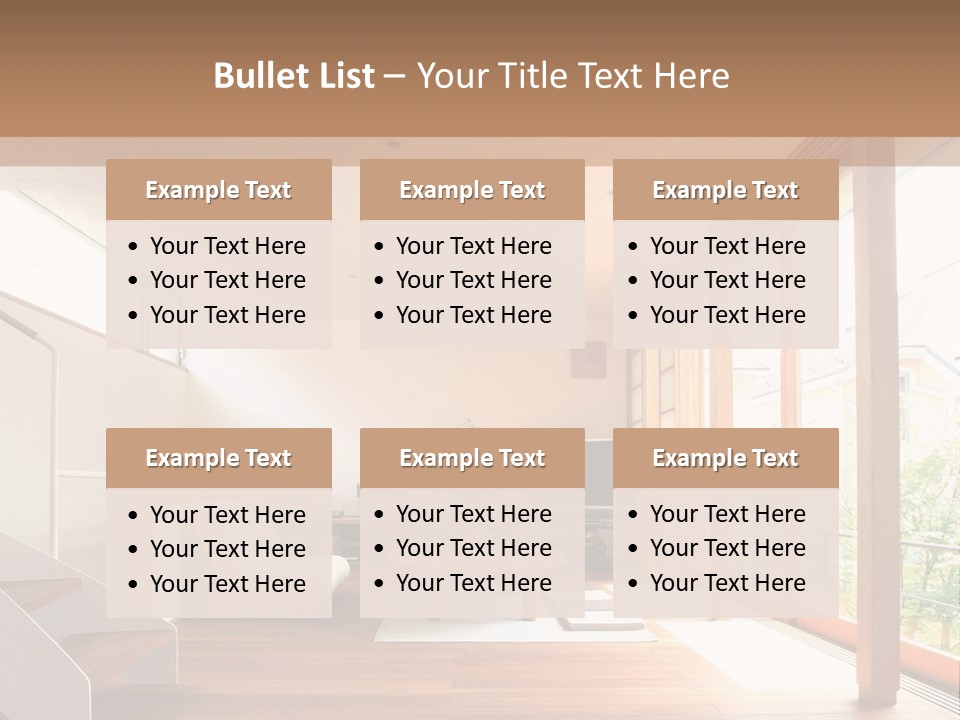 A Living Room Filled With Furniture And A Flat Screen Tv PowerPoint Template