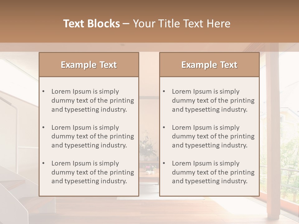 A Living Room Filled With Furniture And A Flat Screen Tv PowerPoint Template