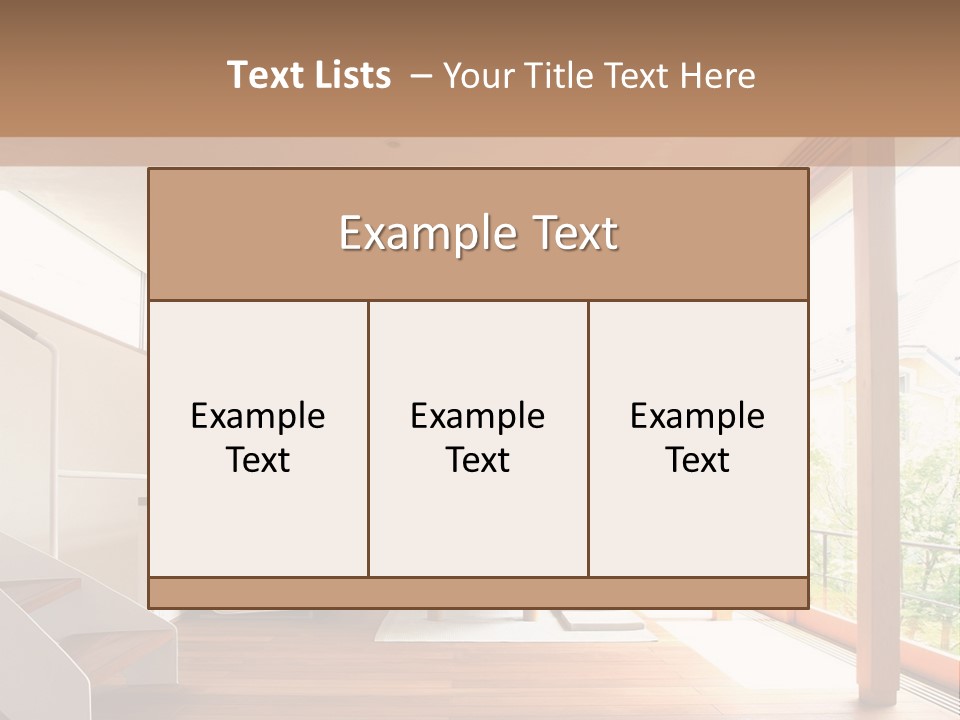 A Living Room Filled With Furniture And A Flat Screen Tv PowerPoint Template