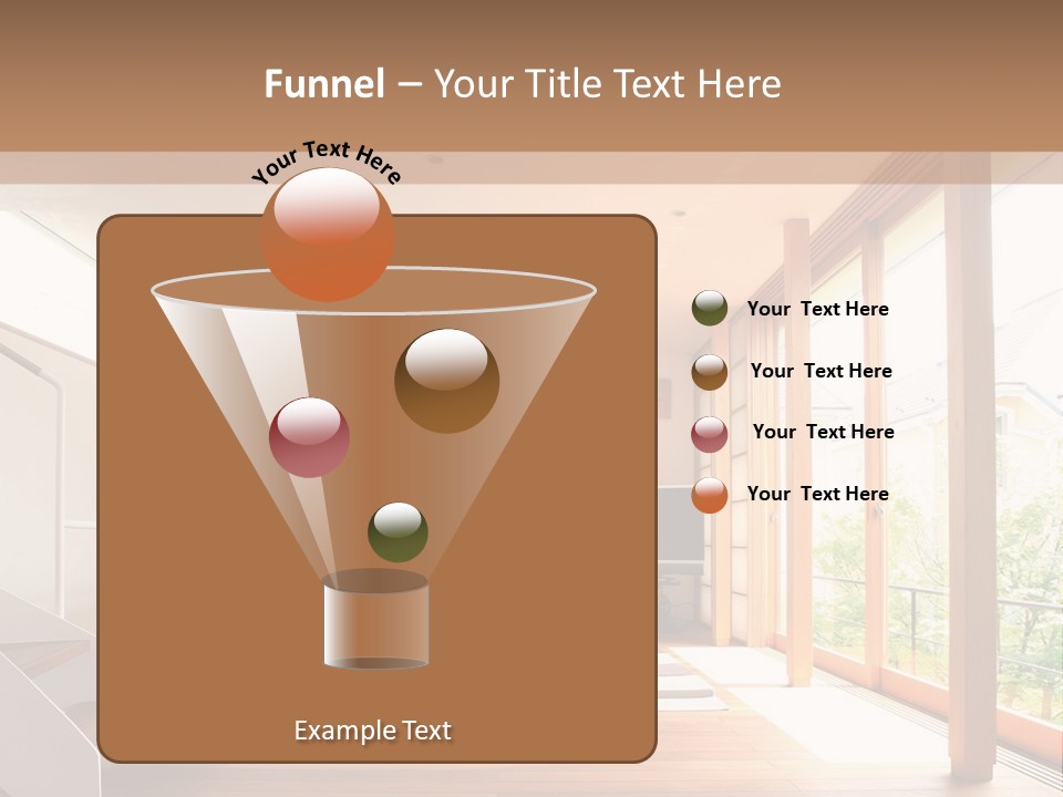 A Living Room Filled With Furniture And A Flat Screen Tv PowerPoint Template