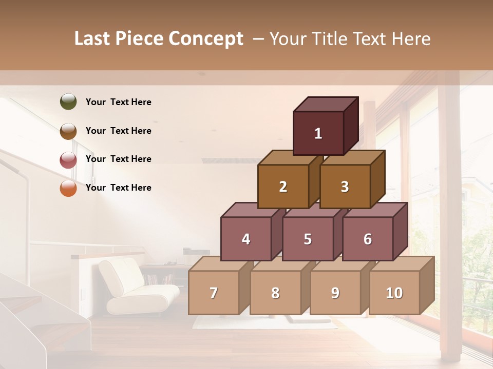 A Living Room Filled With Furniture And A Flat Screen Tv PowerPoint Template