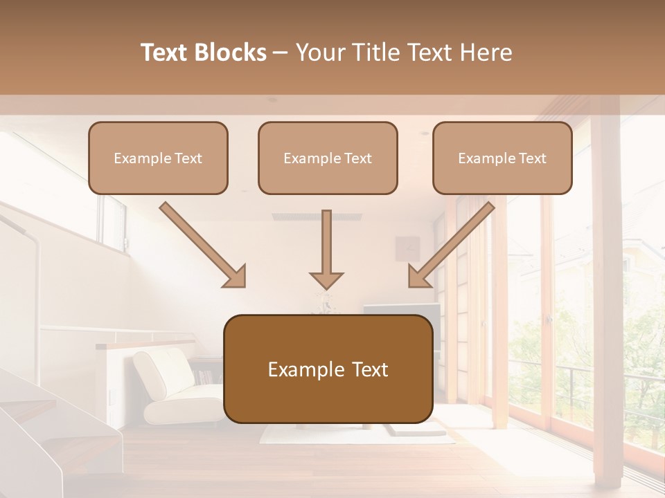 A Living Room Filled With Furniture And A Flat Screen Tv PowerPoint Template