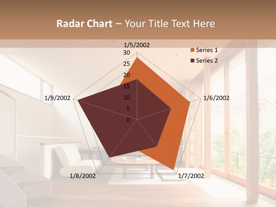 A Living Room Filled With Furniture And A Flat Screen Tv PowerPoint Template
