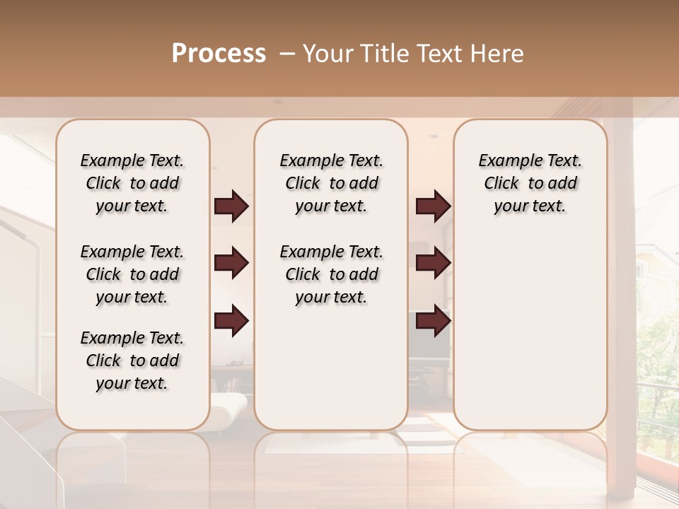A Living Room Filled With Furniture And A Flat Screen Tv PowerPoint Template