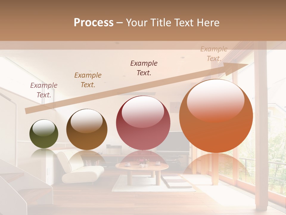 A Living Room Filled With Furniture And A Flat Screen Tv PowerPoint Template