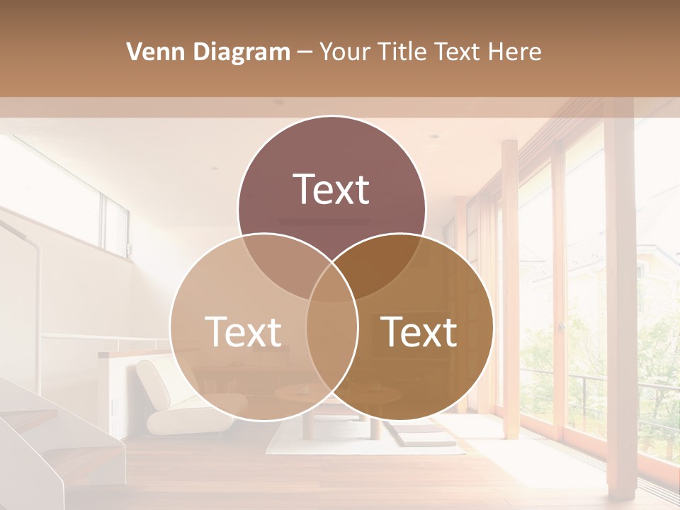 A Living Room Filled With Furniture And A Flat Screen Tv PowerPoint Template