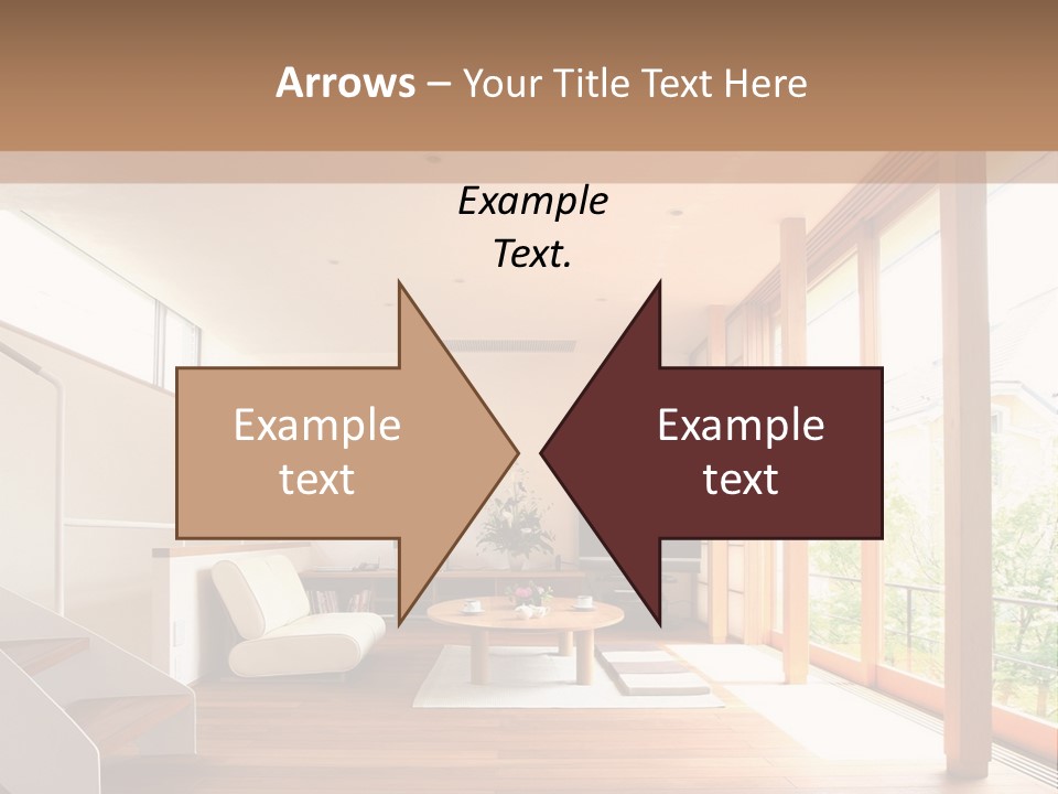 A Living Room Filled With Furniture And A Flat Screen Tv PowerPoint Template