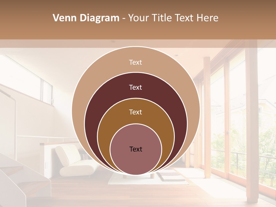 A Living Room Filled With Furniture And A Flat Screen Tv PowerPoint Template