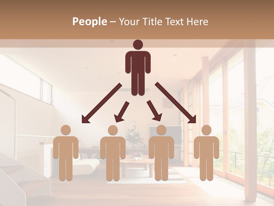 A Living Room Filled With Furniture And A Flat Screen Tv PowerPoint Template