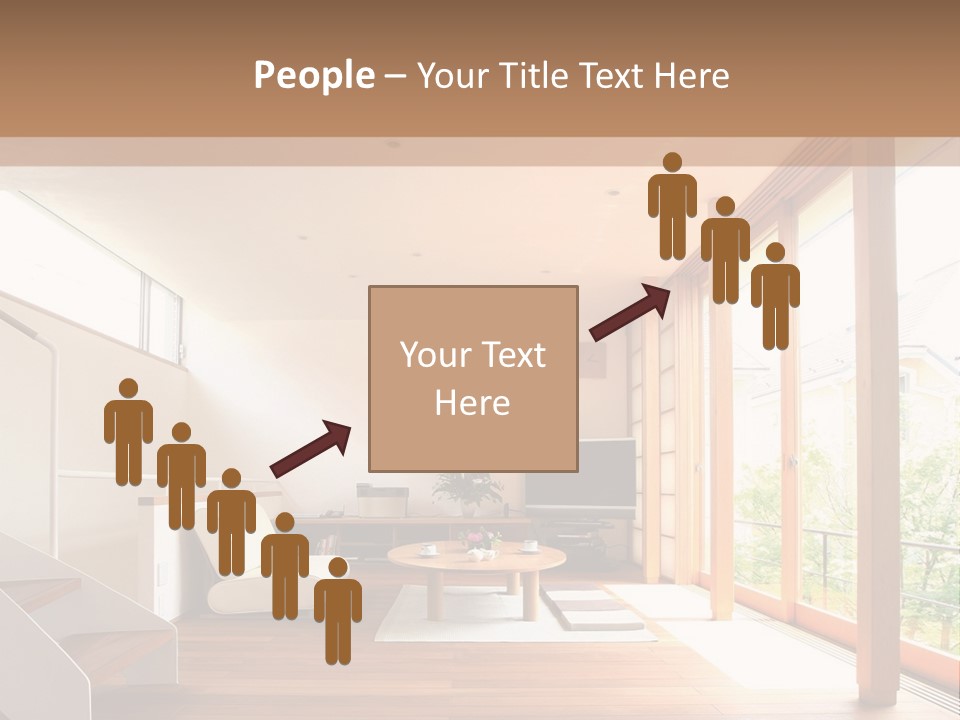 A Living Room Filled With Furniture And A Flat Screen Tv PowerPoint Template