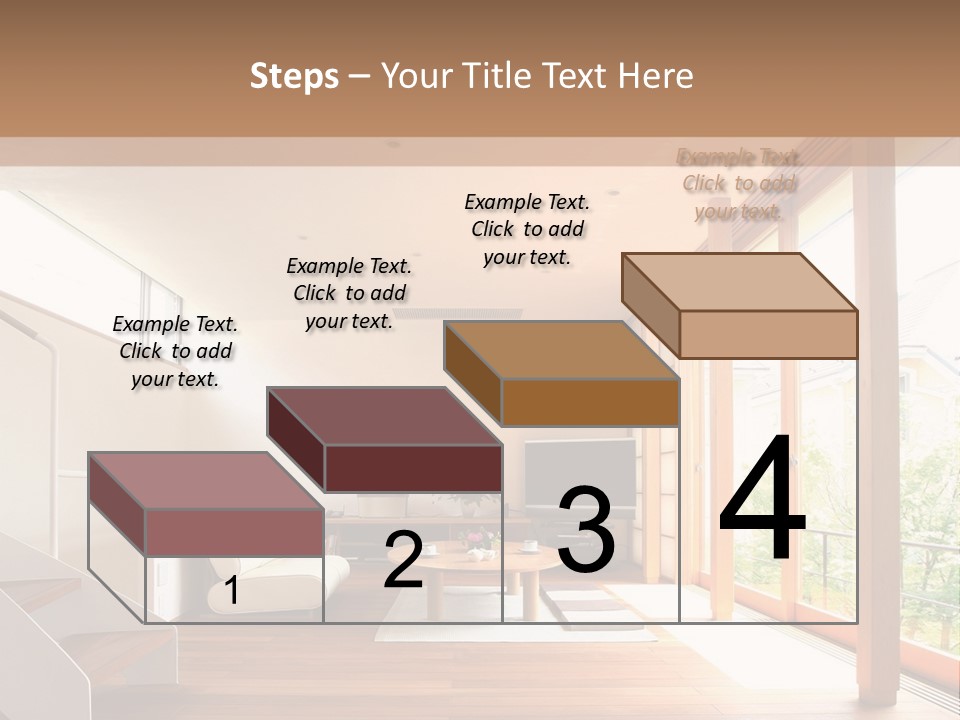 A Living Room Filled With Furniture And A Flat Screen Tv PowerPoint Template
