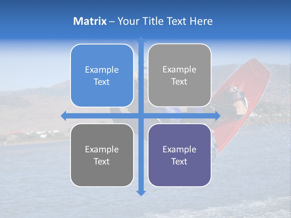 A Person On A Wake Board In The Air PowerPoint Template